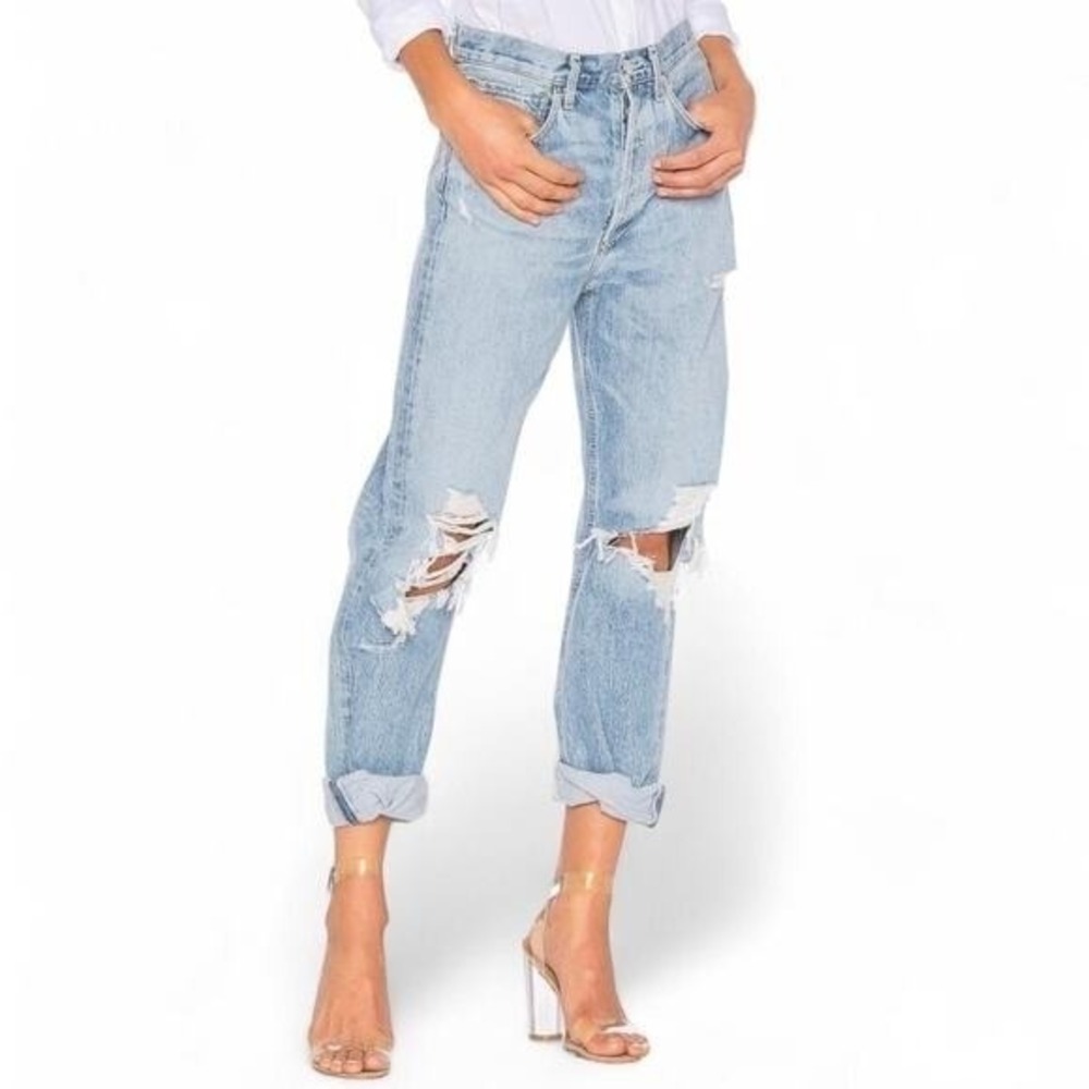 AGOLDE 90s Loose Straight Leg Jeans Fallout Wash Size 25 - Picture 2 of 8